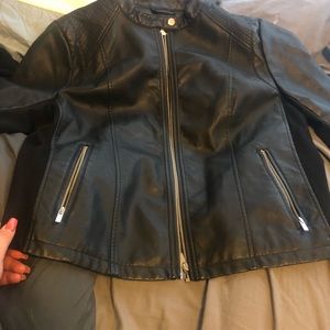 New York & company leather jacket **new with tags*